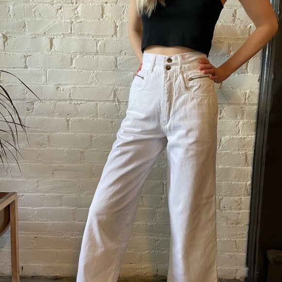 Vintage Kalifornia Speed Control White Jeans - Picture 1 of 5